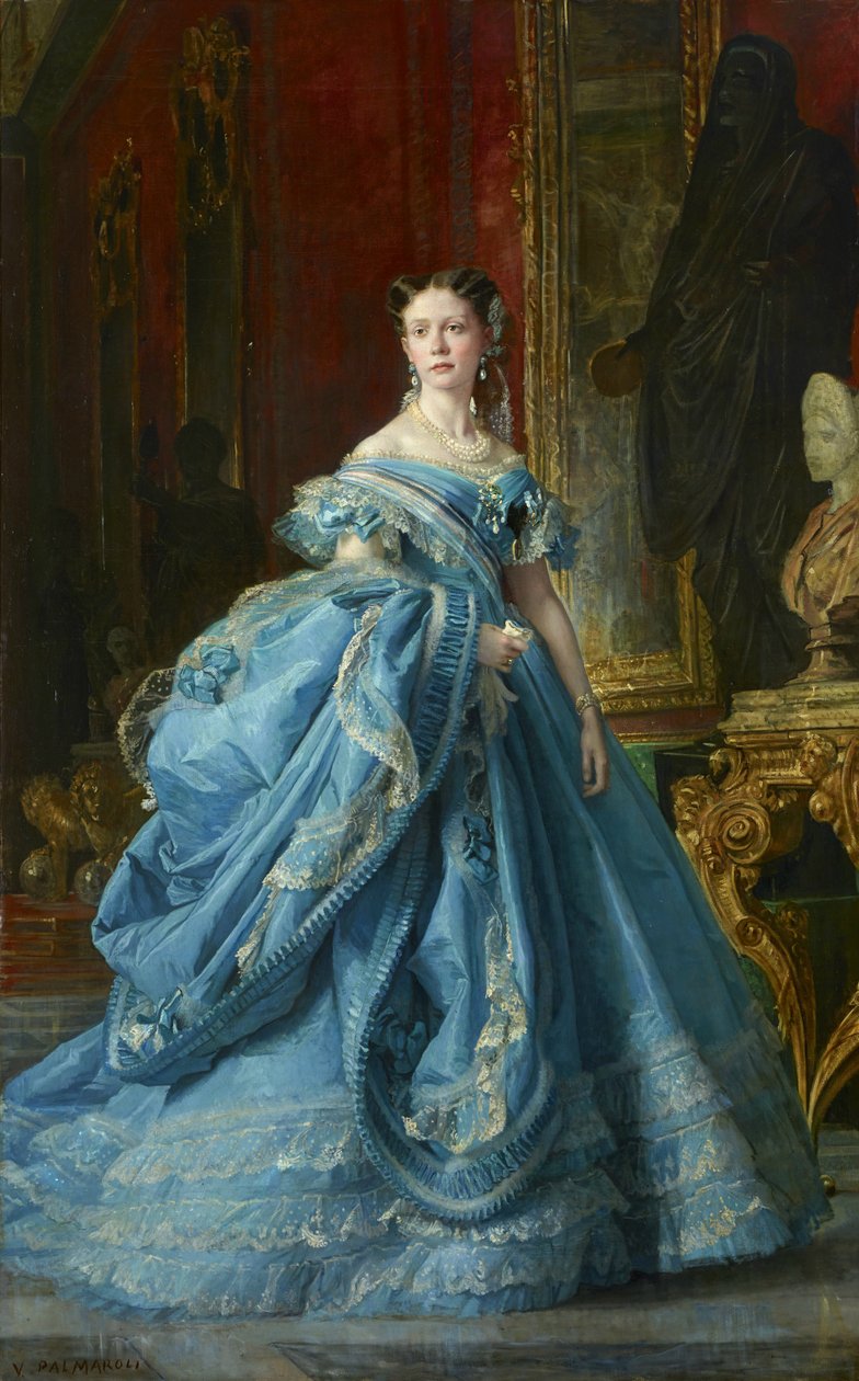 伊莎贝尔二世的女儿Infanta IsabeldeBorbónyBorbón 作者 维森特·帕玛洛里（Vicente Palmaroli）和贡萨雷斯（Gónzalez）