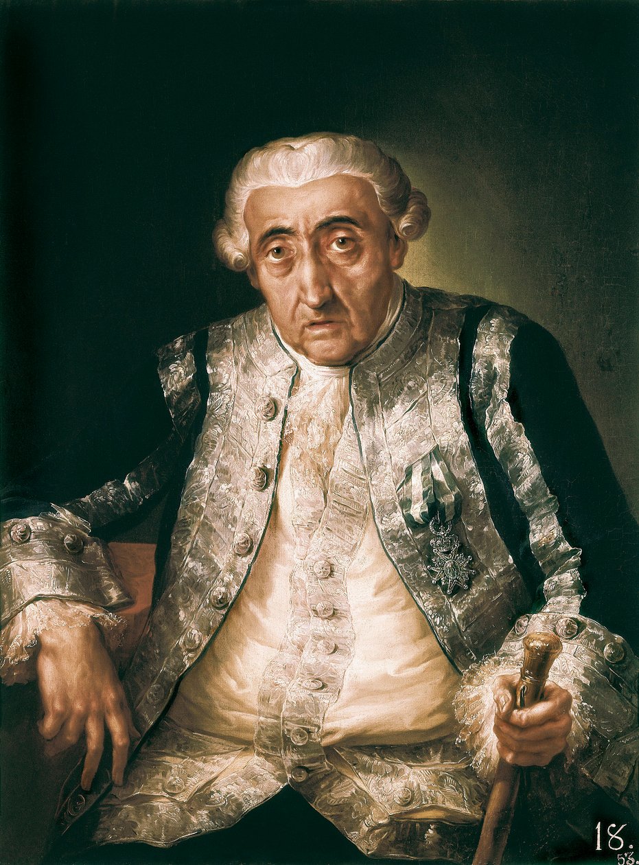 Cayetano de Urbina y Ortiz de Zarate 的肖像，c。 1801（布面油画） 作者 维森特·洛佩兹和波塔纳