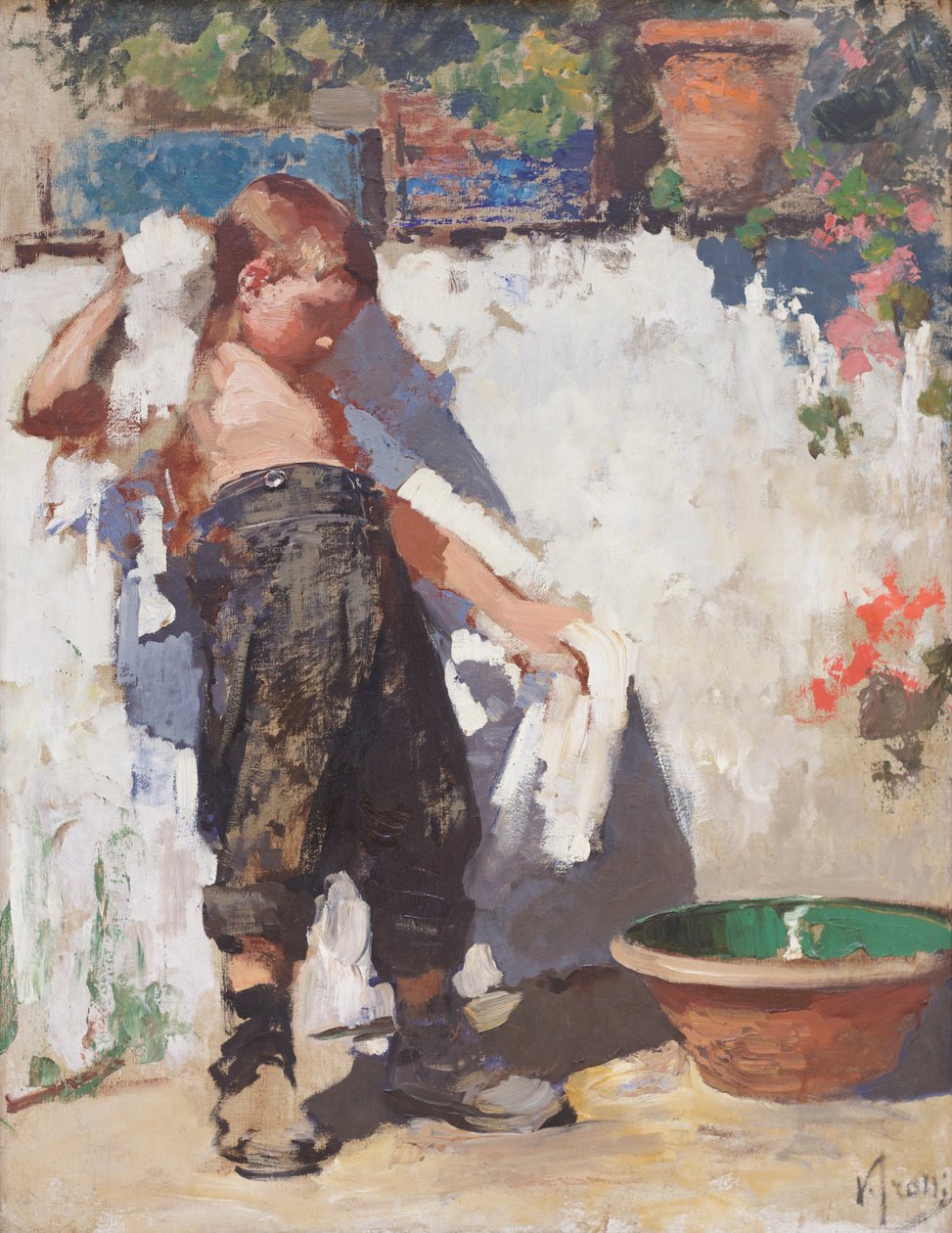 浴室（布面油画） 作者 Vicenzo Irolli