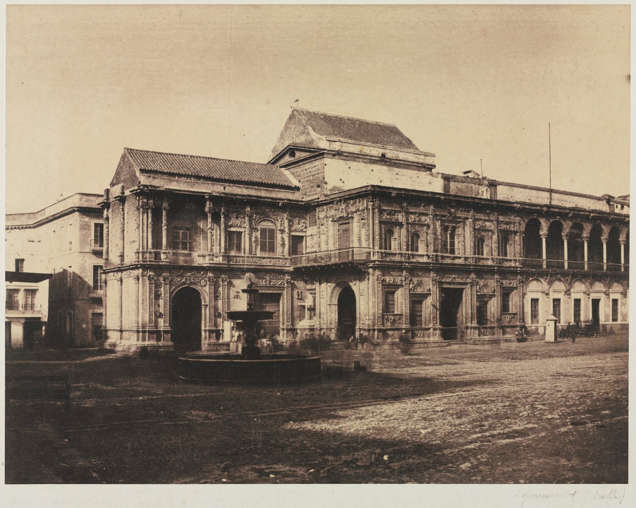 市政厅，塞维利亚，1853年。 作者 约瑟夫·维吉尔子爵