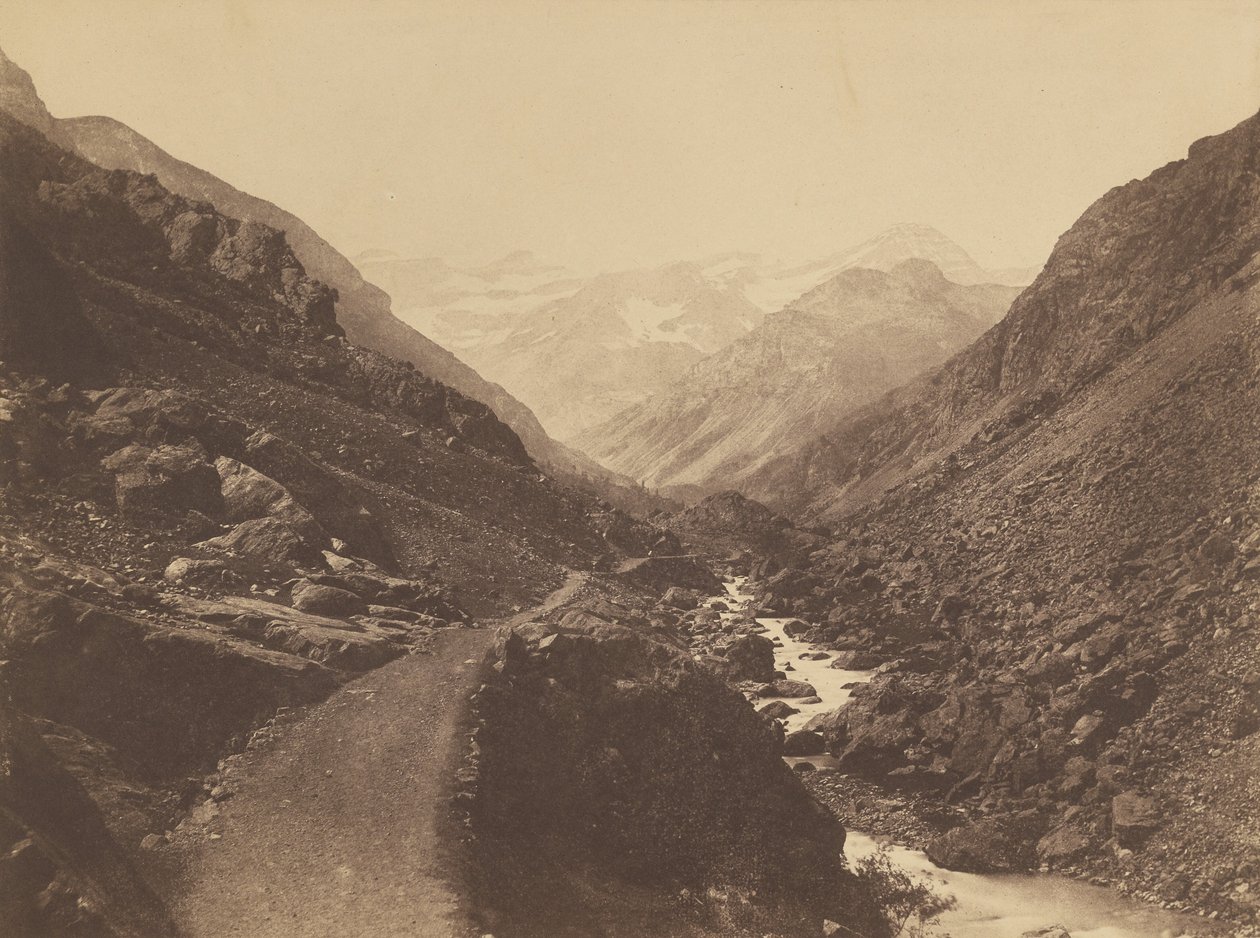 加瓦涅附近的混沌谷（Chaos near de gavarnie）。 作者 约瑟夫·德·维吉尔子爵