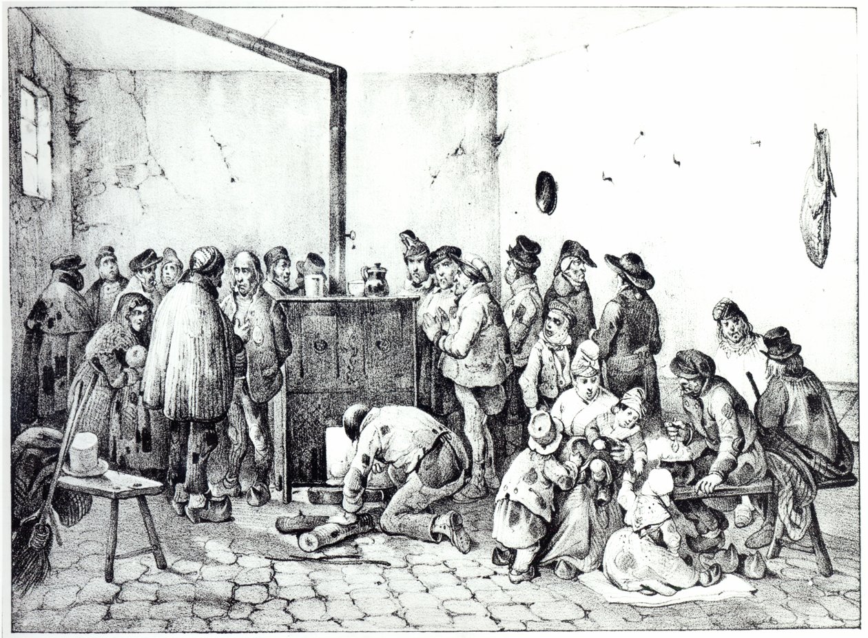 巴黎公共气候室，1840年 作者 维克多·亚当