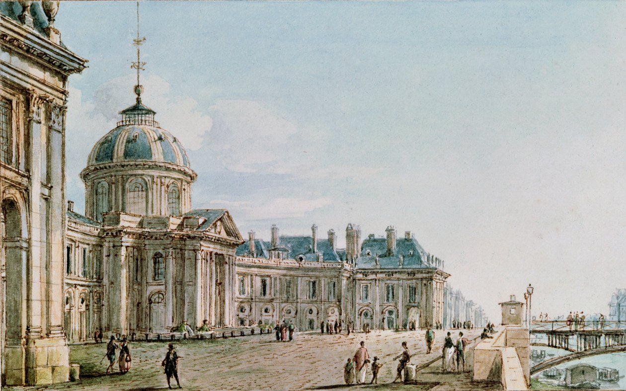 巴黎的四国学院的观点，1810年 作者 维克多·让·尼科尔（Victor Jean Nicolle）