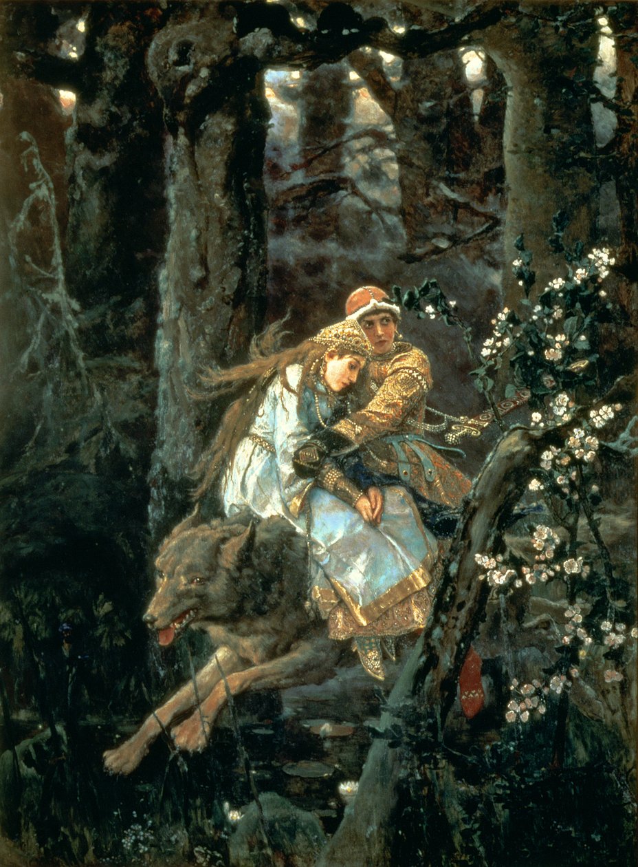 伊万王子，灰狼，1889年 作者 维克多。