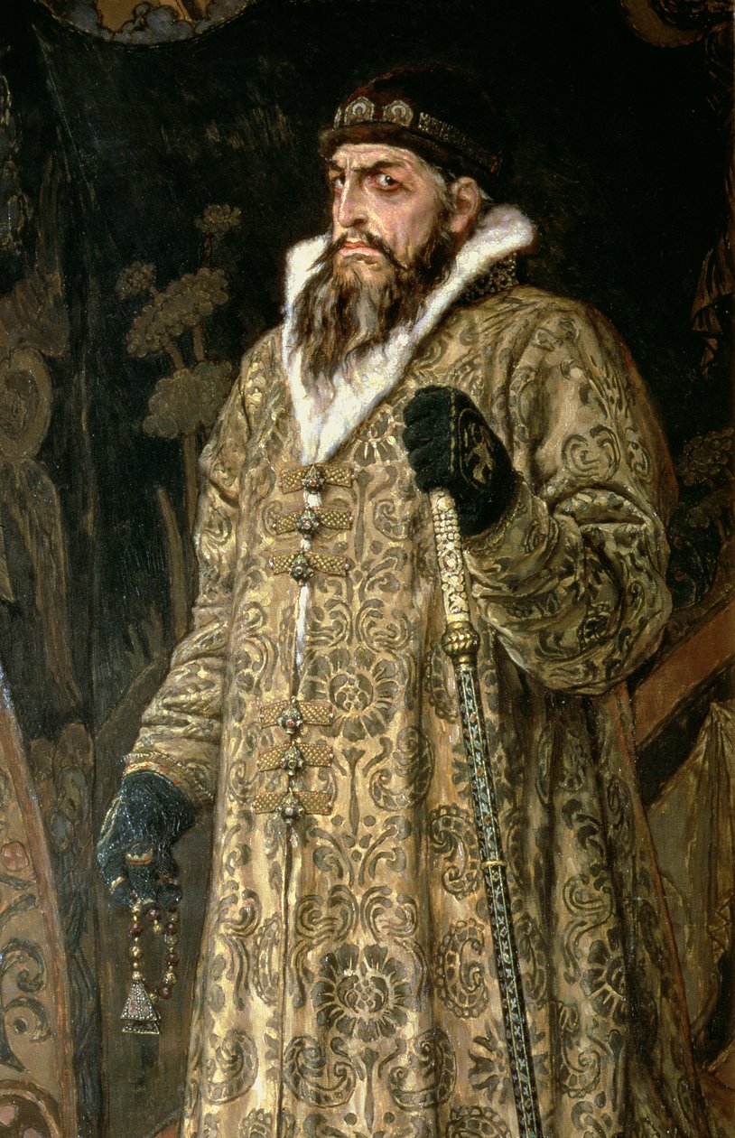 沙皇Ivan IV Vasilyevich可怕的1530-84 1897年的油画布细节89327 作者 维克多。