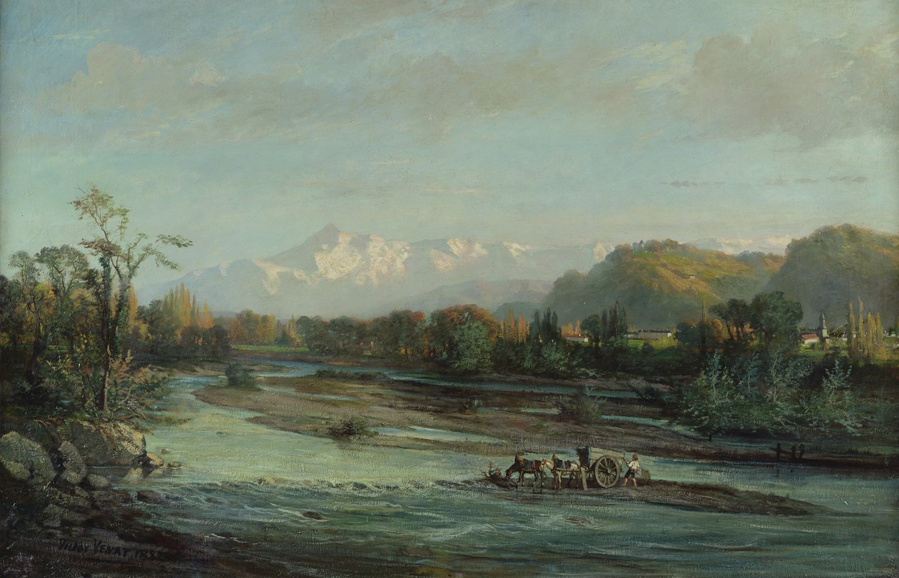 The Mountain Stream和Pic du Midi，Bigorre，1882 作者 维克多·韦纳特
