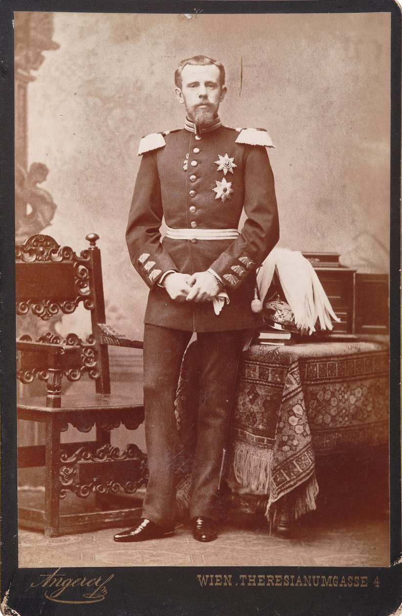 鲁道夫，1858-1889年的奥地利王储，约1885年。 作者 维克多·安格勒