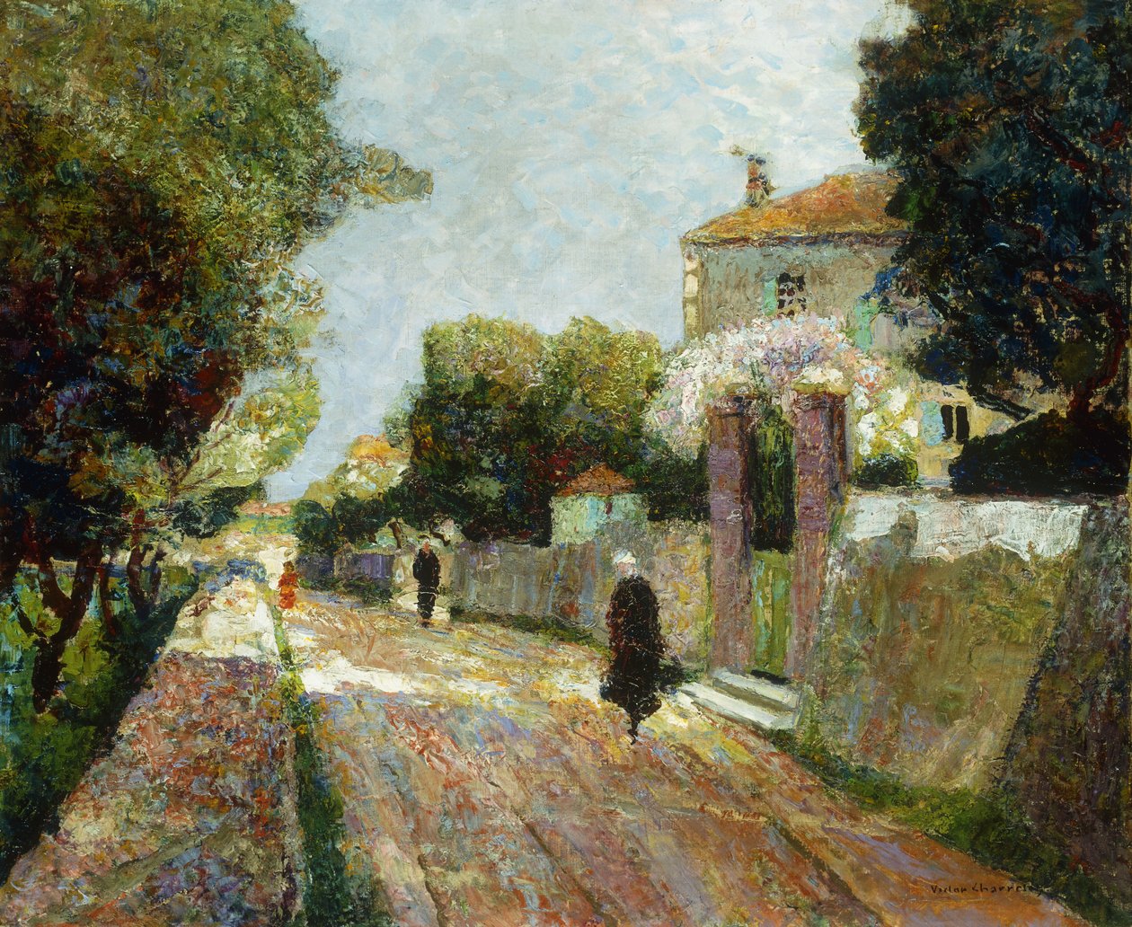 阳光村街; Rue de Village Ensoleillee 作者 维克多·查雷顿