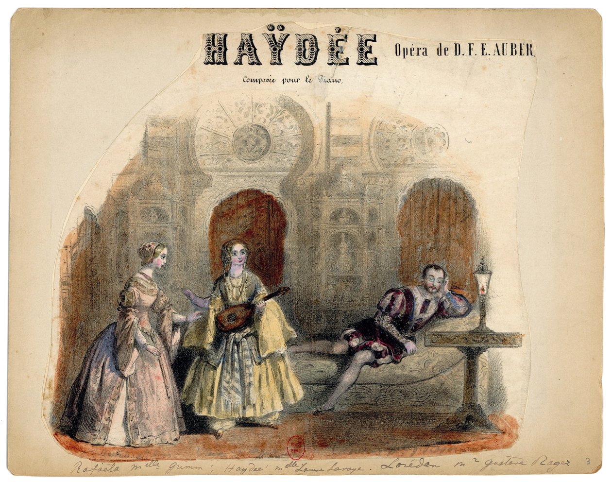 Auber - Haydée - 维克多-科因德尔插图，1848 年 作者 维克多·科恩德雷
