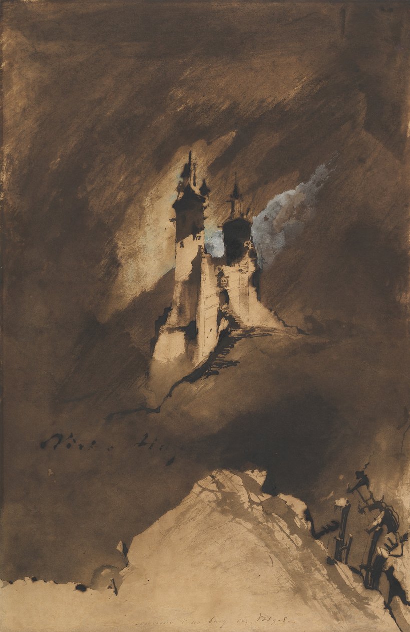 孚日地区城堡的纪念品，1857年。 作者 维克多·雨果