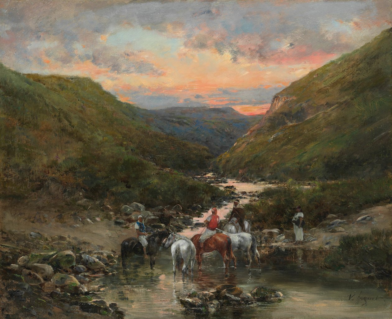 比斯科拉附近的峡谷，18901900。 作者 维克多·休格
