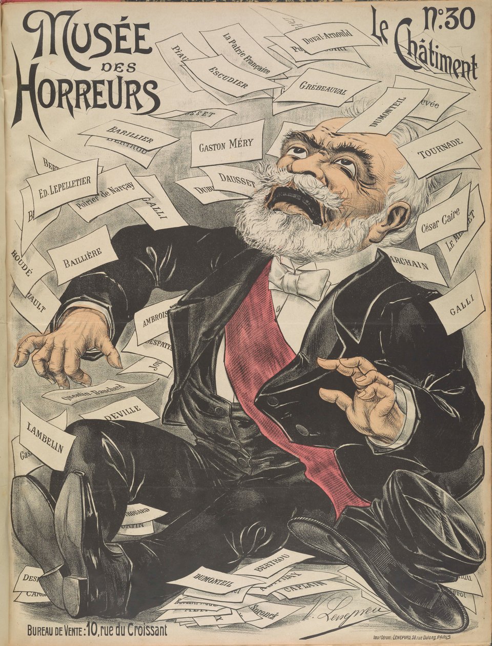 恐怖博物馆 恐怖画廊：Émile Loubet，1899年。 作者 维克多·列内普