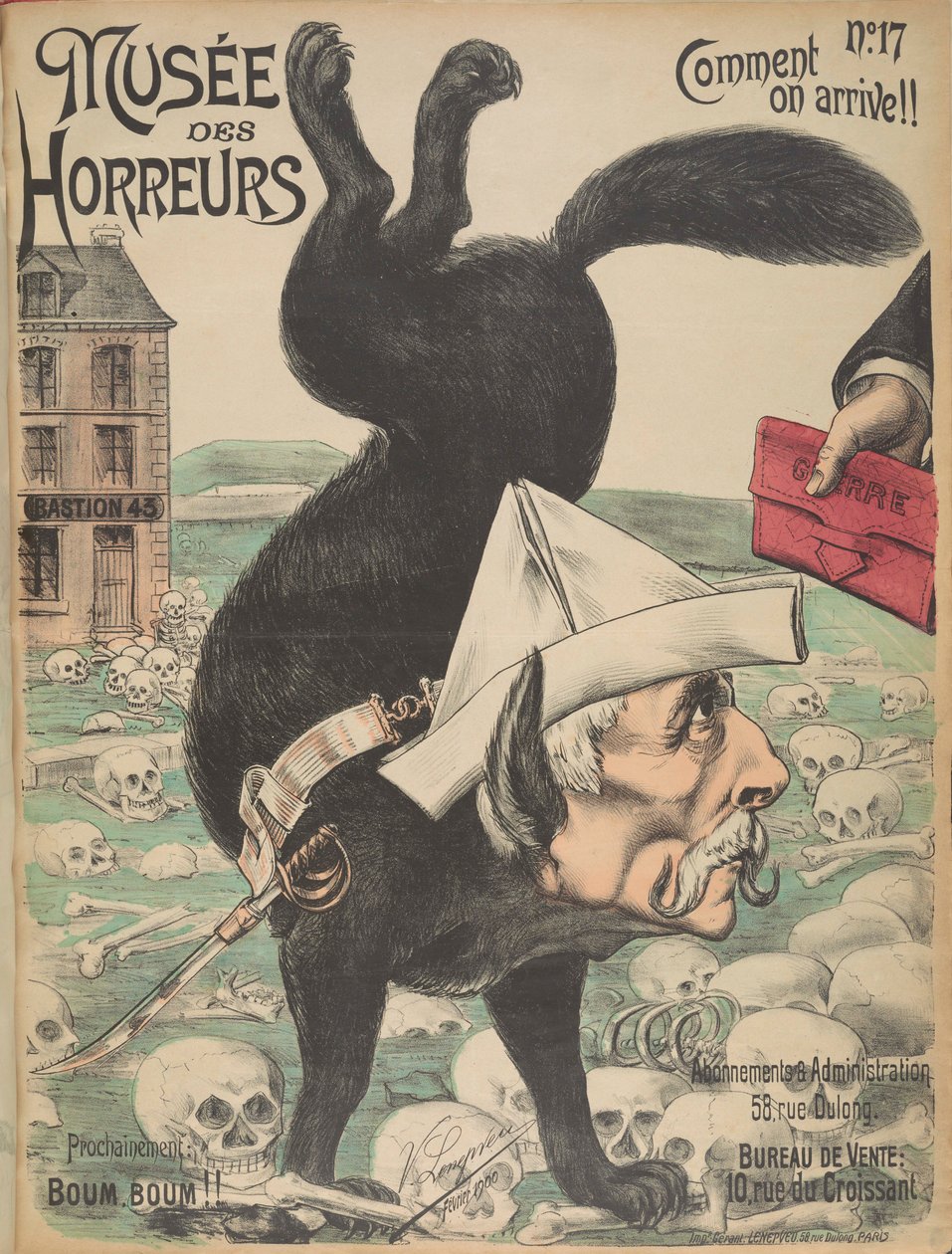 恐怖博物馆 恐怖画廊：Gaston de Galliffet, 1899。 作者 维克多·列内普