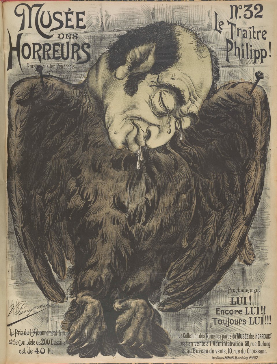 恐怖博物馆 恐怖画廊：Phillippe de Rothschild，1899年。 作者 维克多·列内普