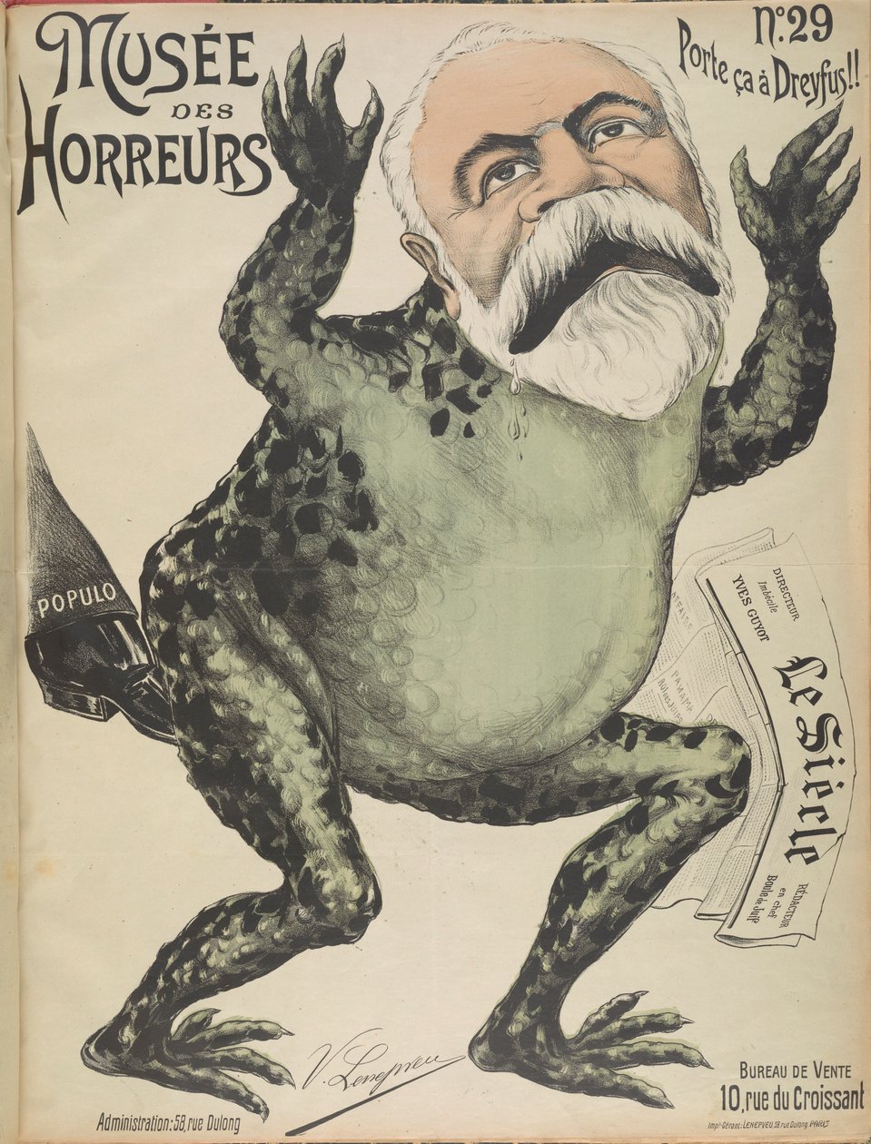 恐怖博物馆 恐怖画廊：Yves Guyot，1899年。 作者 维克多·列内普