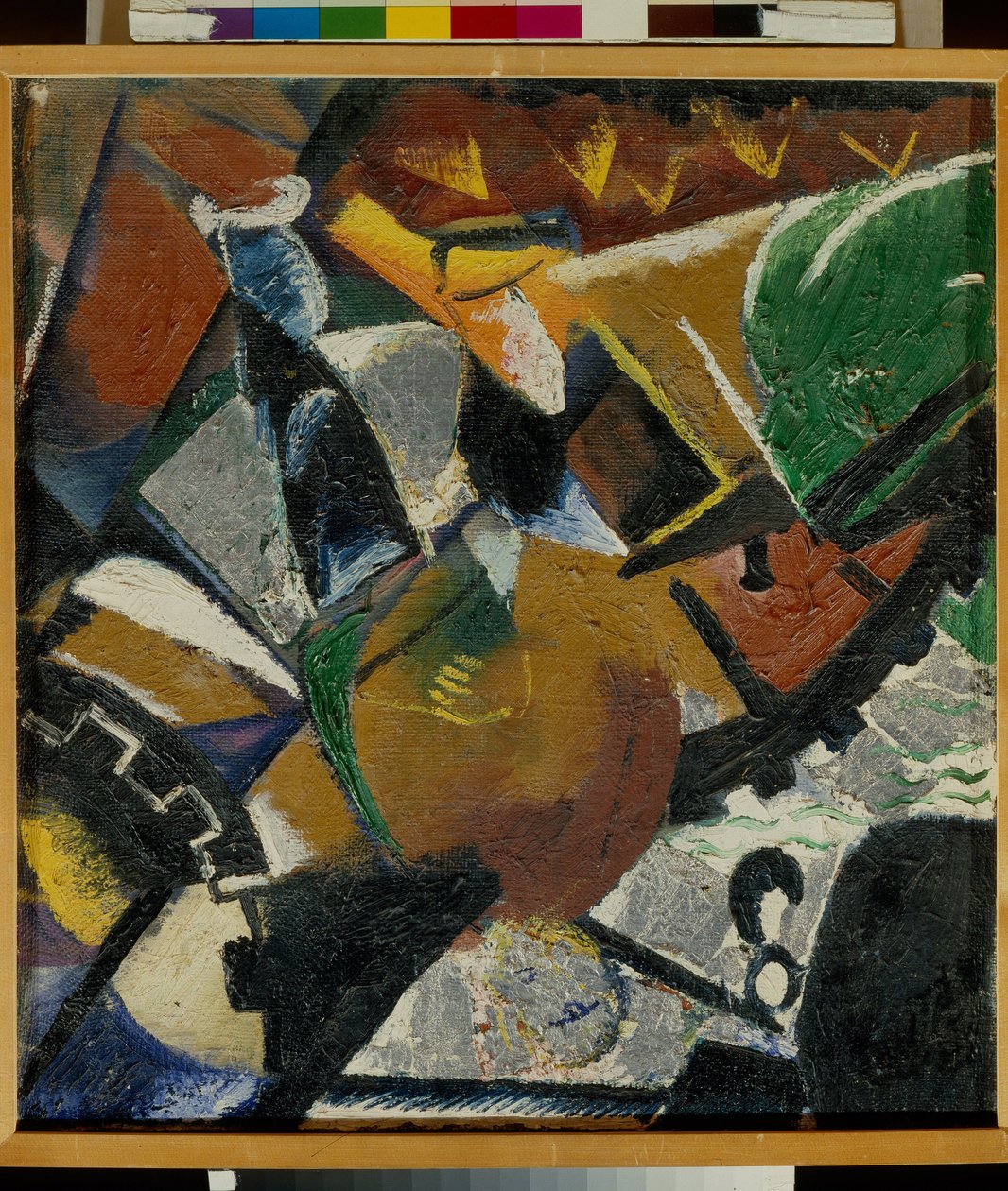 维克多-帕尔莫夫（1888-1929）的 "构图 "绘画作品 - 1921 - 布面油画 - 俄罗斯国立博物馆，圣彼得堡 作者 维克托·尼坎德罗维奇·帕尔莫夫（Victor Nikandrovich Palmov）