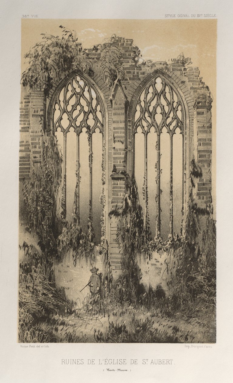 Architecture Pittoresque ou Monuments des xveme.Et xvieme.Siecles: Chateaux De France des XV et XVI Siecles: Pl. 38, Ruines De L