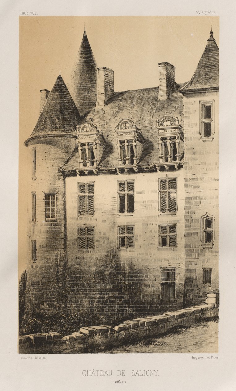 ... Pl.100，《不列颠城堡》，1860年。 作者 维克多·佩蒂特