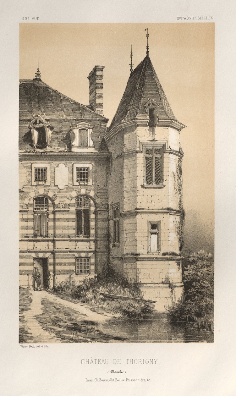 …… 20，Chateau De Thorigny Manche，出版于1860年。 作者 维克多·佩蒂特