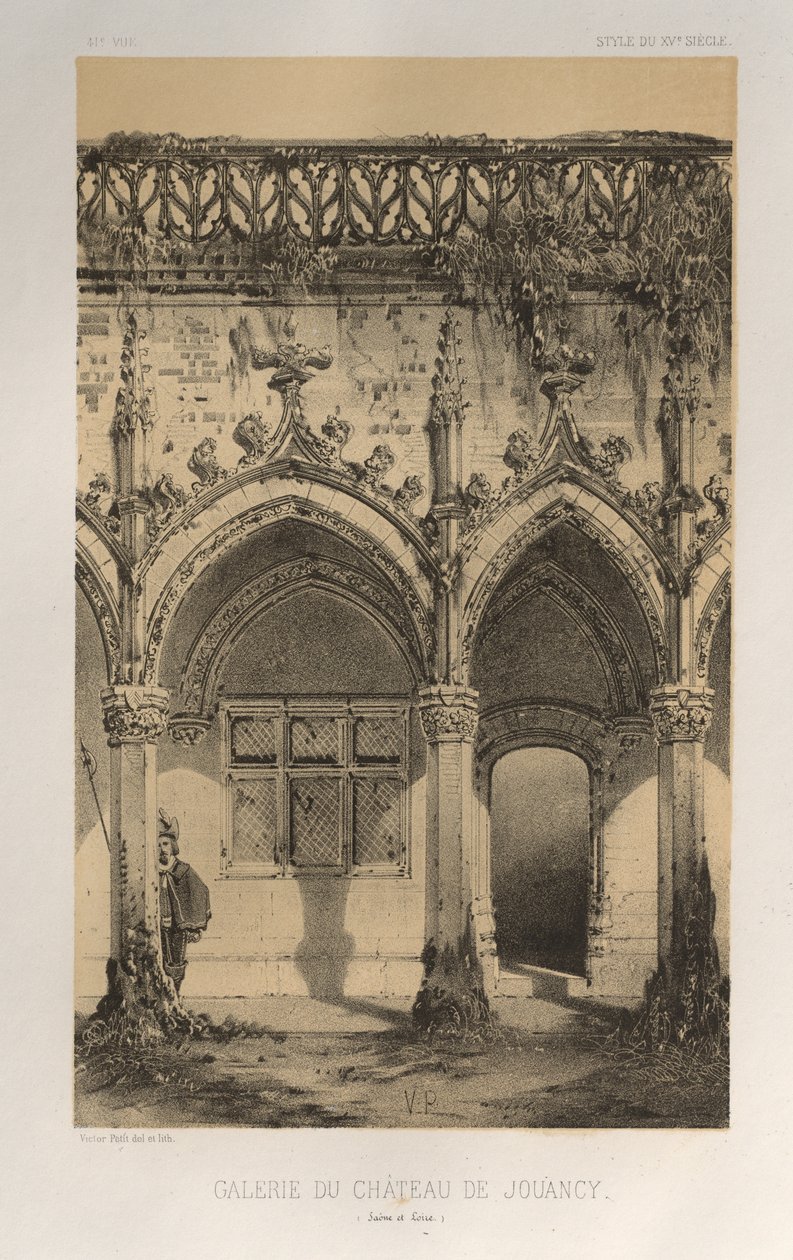 ... PL。 41，杜昂·茹安西·杜昂城堡画廊，索恩和卢瓦尔河，1860年。 作者 维克多·佩蒂特