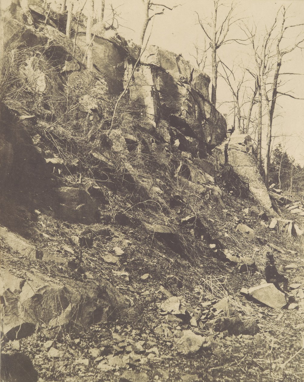 [Rocky Hillside]，19世纪50年代。 作者 维克多·普雷沃斯特