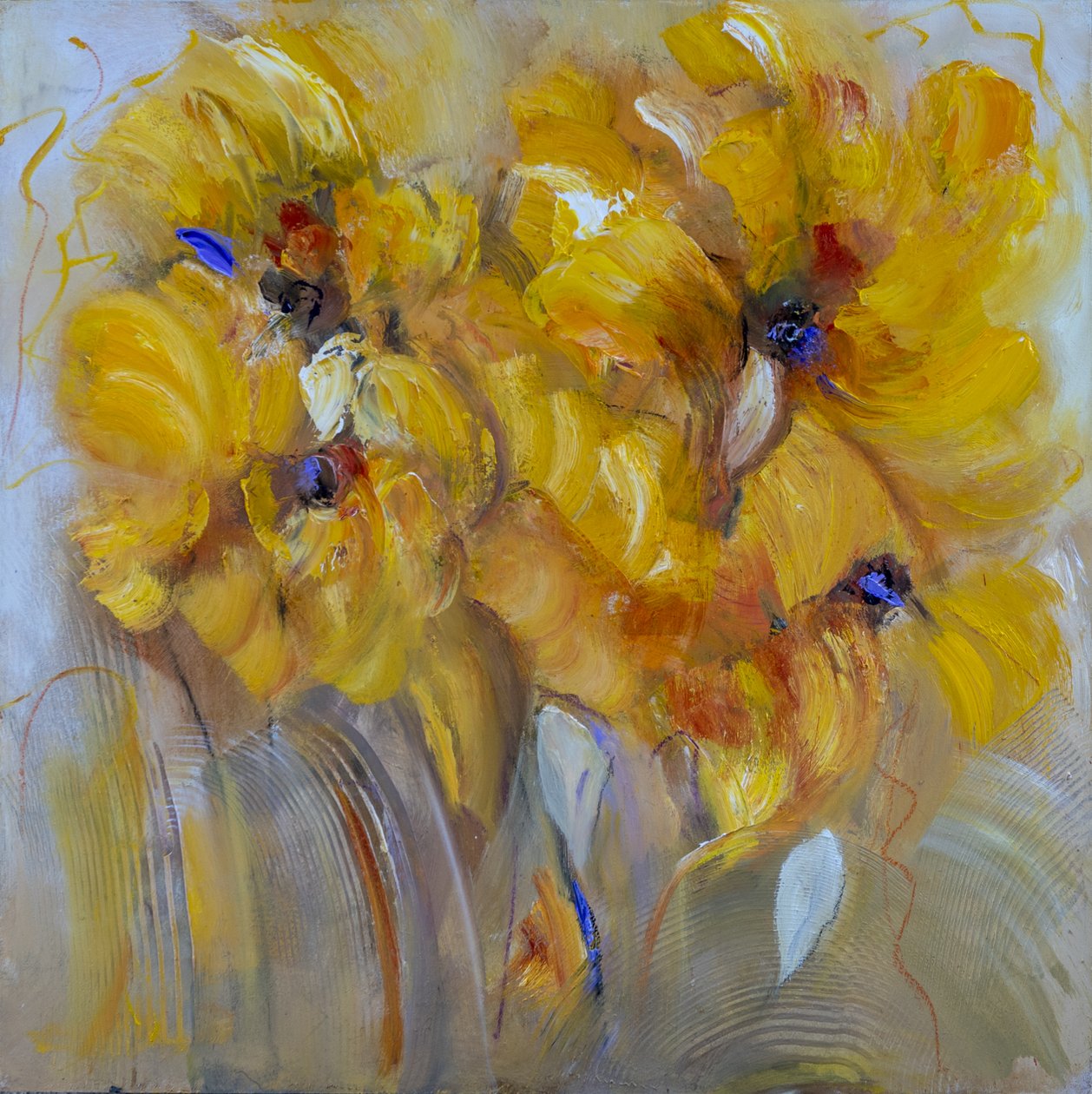 晨花，2022（布面油画） 作者 维多利亚蒙特西诺斯