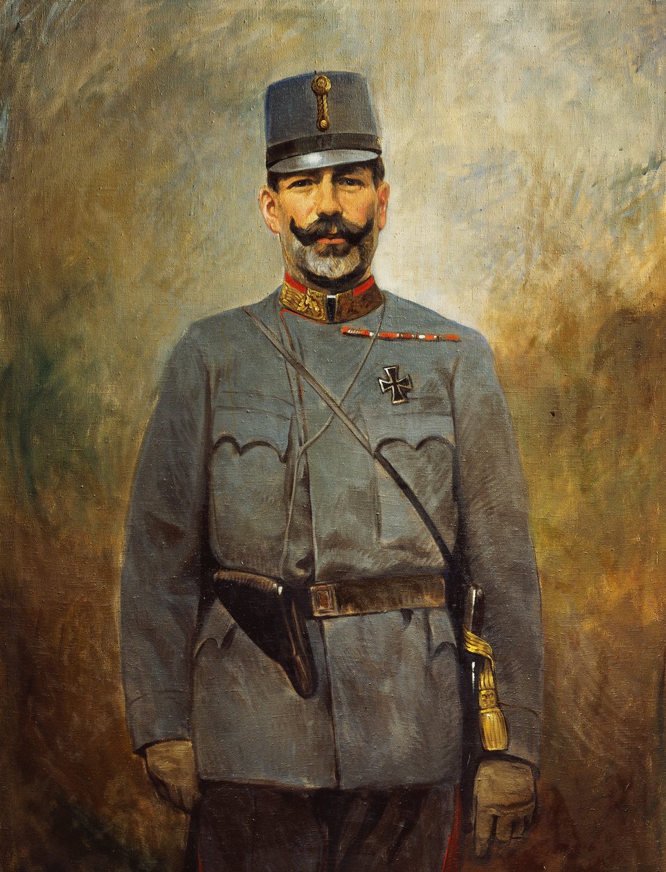 奥地利欧根大公，约 1916 年（布面油画） 作者 维也纳内多曼斯基工作室