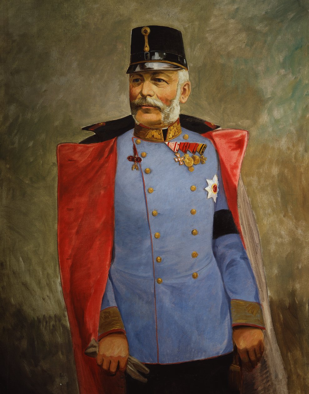特申公爵弗里德里希大公，c.1916（布面油画） 作者 维也纳内多曼斯基工作室