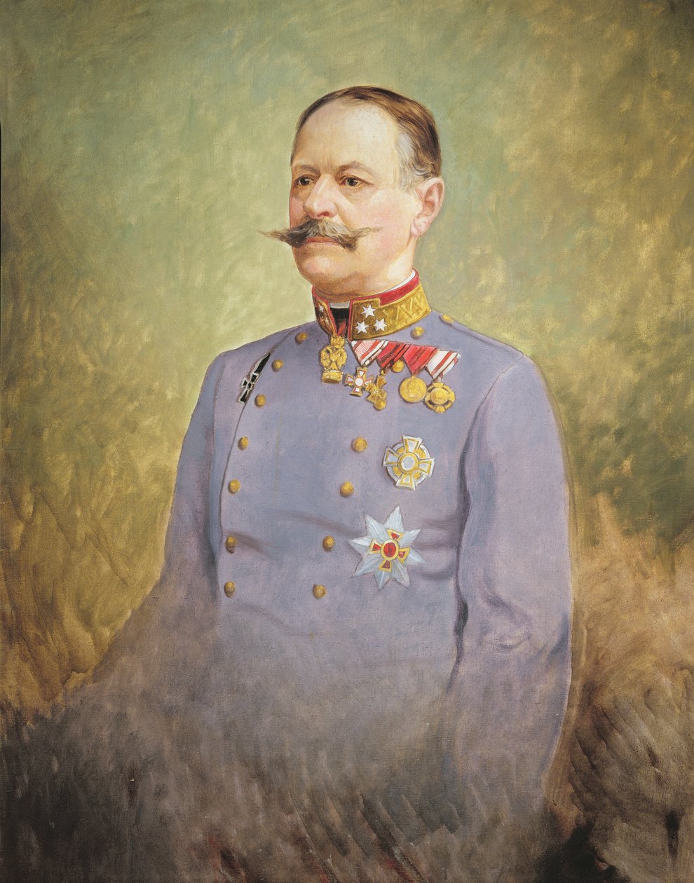 亚历山大-弗莱赫尔-冯-克罗巴廷将军，约 1916 年（布面油画） 作者 维也纳内多曼斯基工作室