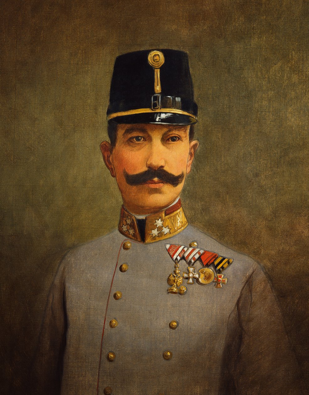 爱德华·冯·博姆-埃尔莫利将军，c.1916（布面油画） 作者 维也纳内多曼斯基工作室