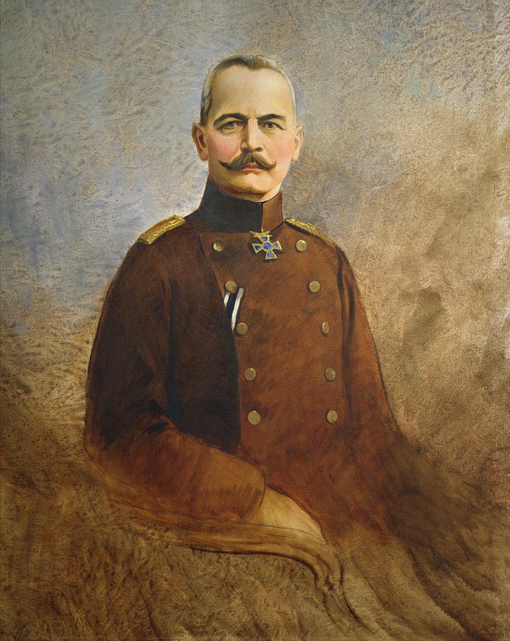 埃里希-冯-法尔肯海因将军，约 1916 年（布面油画） 作者 维也纳内多曼斯基工作室