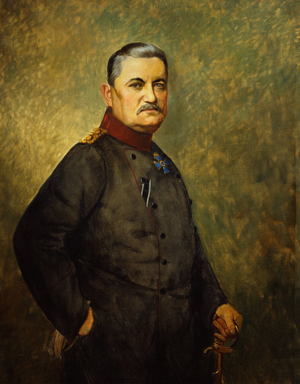 卡尔-冯-布洛将军，约 1916 年（布面油画） 作者 维也纳内多曼斯基工作室