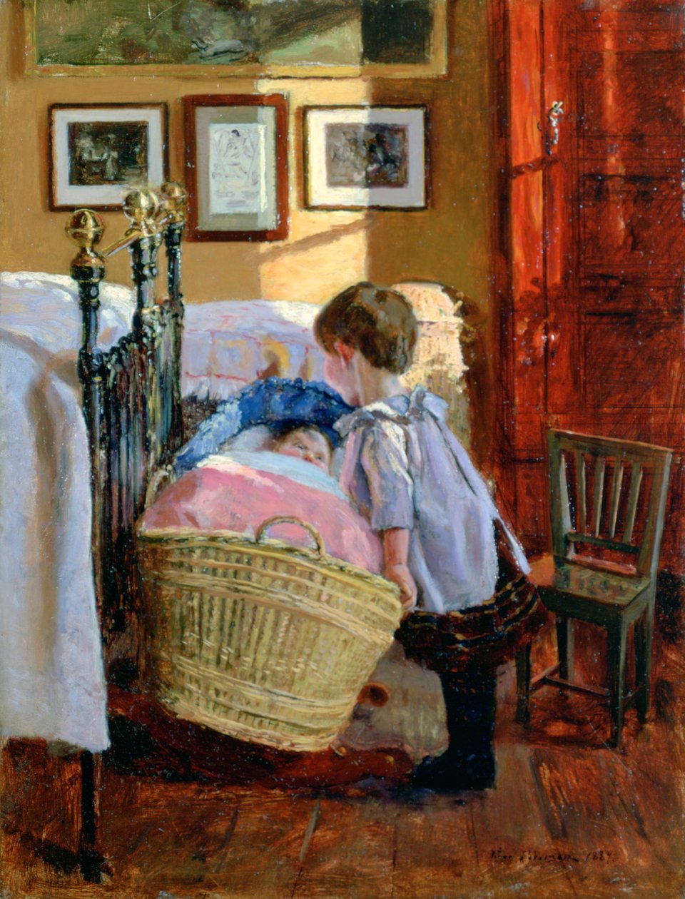 监视的眼睛》，1889年 作者 Viggo Christian Frederik Vilhelm Pedersen