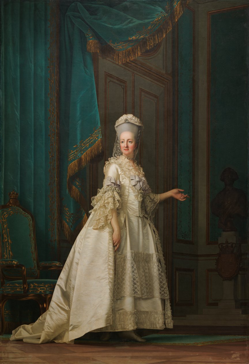 1776年丹麦女王朱莉安玛丽 作者 维吉留斯·埃里克森（Vigilius Erichsen）