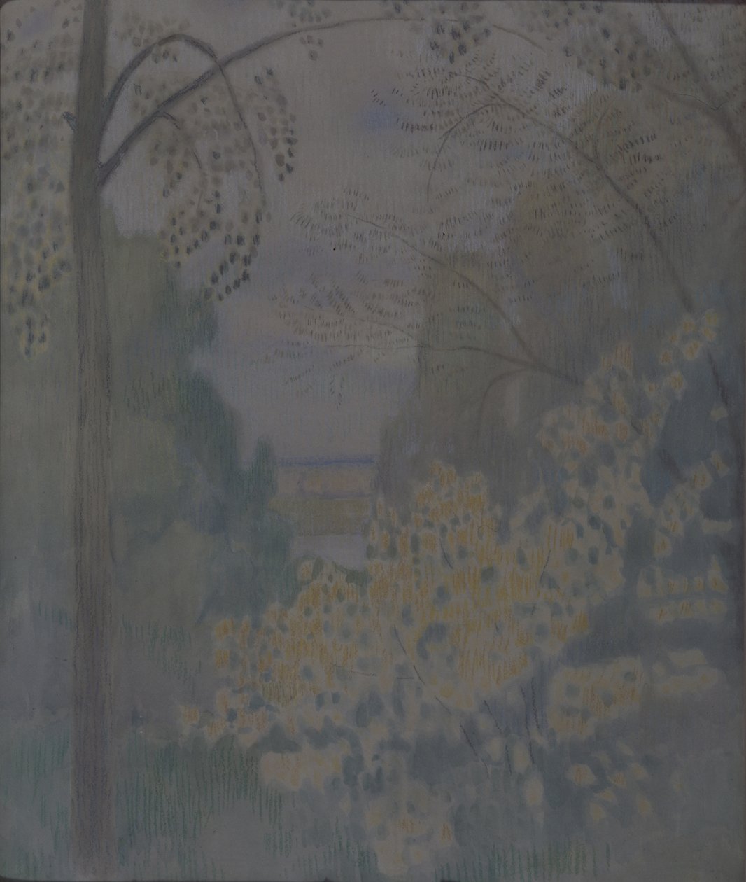坚果树，1905年 作者 维克多·埃尔皮迪佛罗维奇·鲍里索夫·穆萨托夫