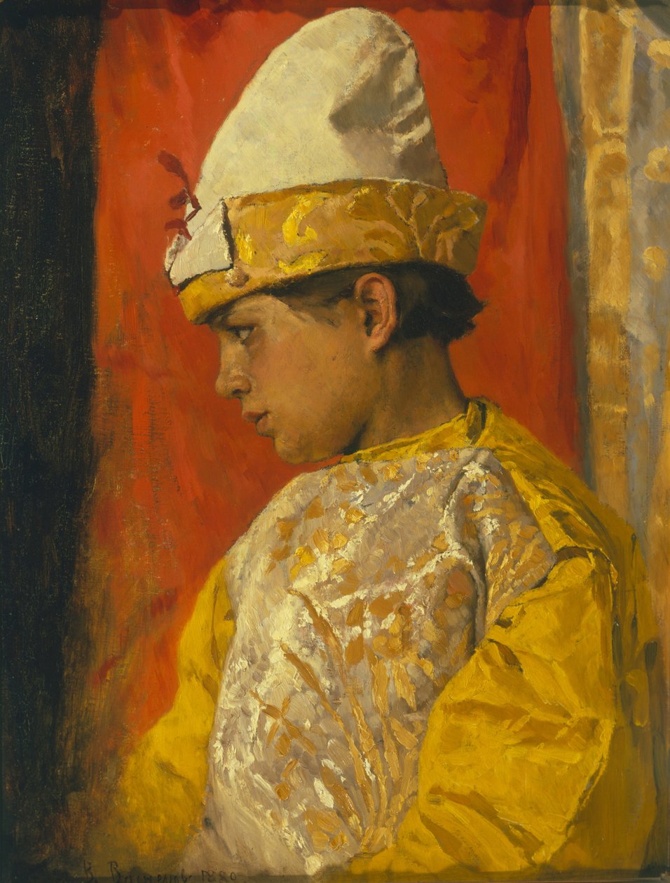 1882年，穿着斯科莫洛克（skomorokh）连衣裙 作者 维克托·米哈伊洛维奇·瓦斯涅佐夫