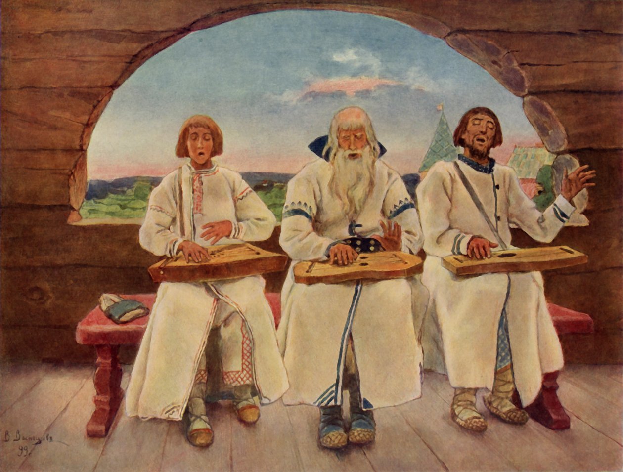 音乐家，1899年，1965年。 作者 维克托·米哈伊洛维奇·瓦斯涅佐夫