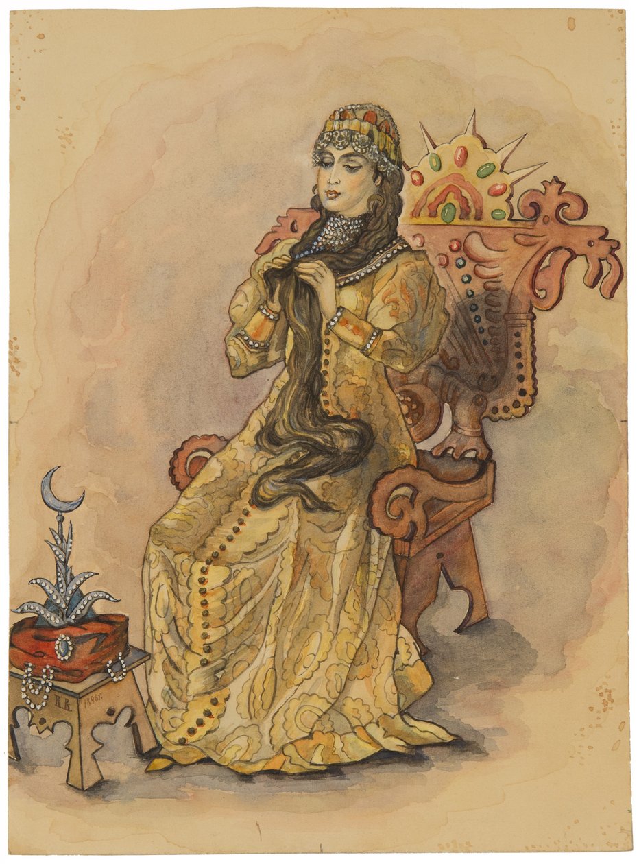永不微笑的公主Nesmeyana，1896年 作者 维克托·米哈伊洛维奇·瓦斯涅佐夫