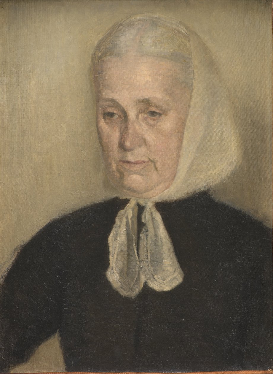 Frederikke Amalie Hammershøi，女，Rentzmann，艺术家的母亲 作者 威廉·哈默修伊