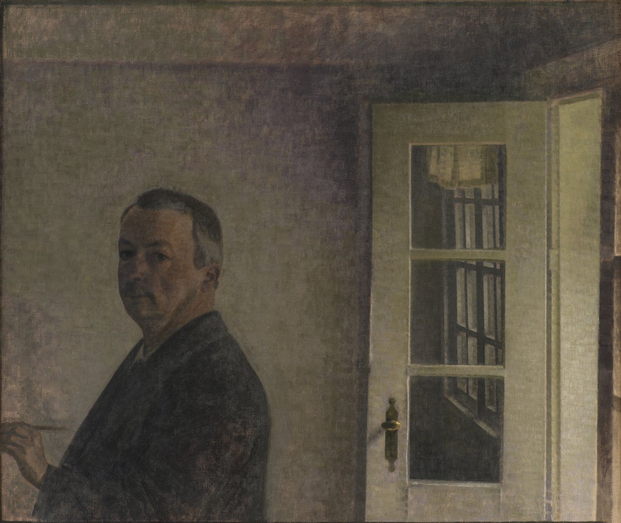 自画像》，1911年。 作者 威廉·哈默修伊