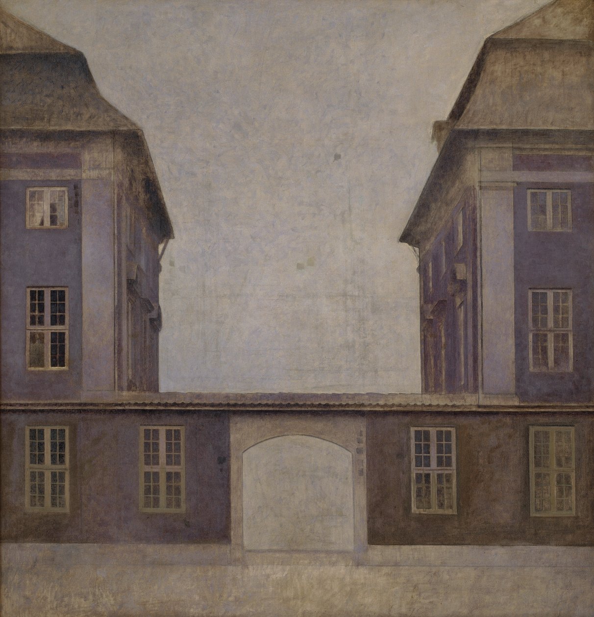 亚洲公司的建筑，从圣安娜街看到的，哥本哈根，1902年。 作者 威廉·哈默修伊