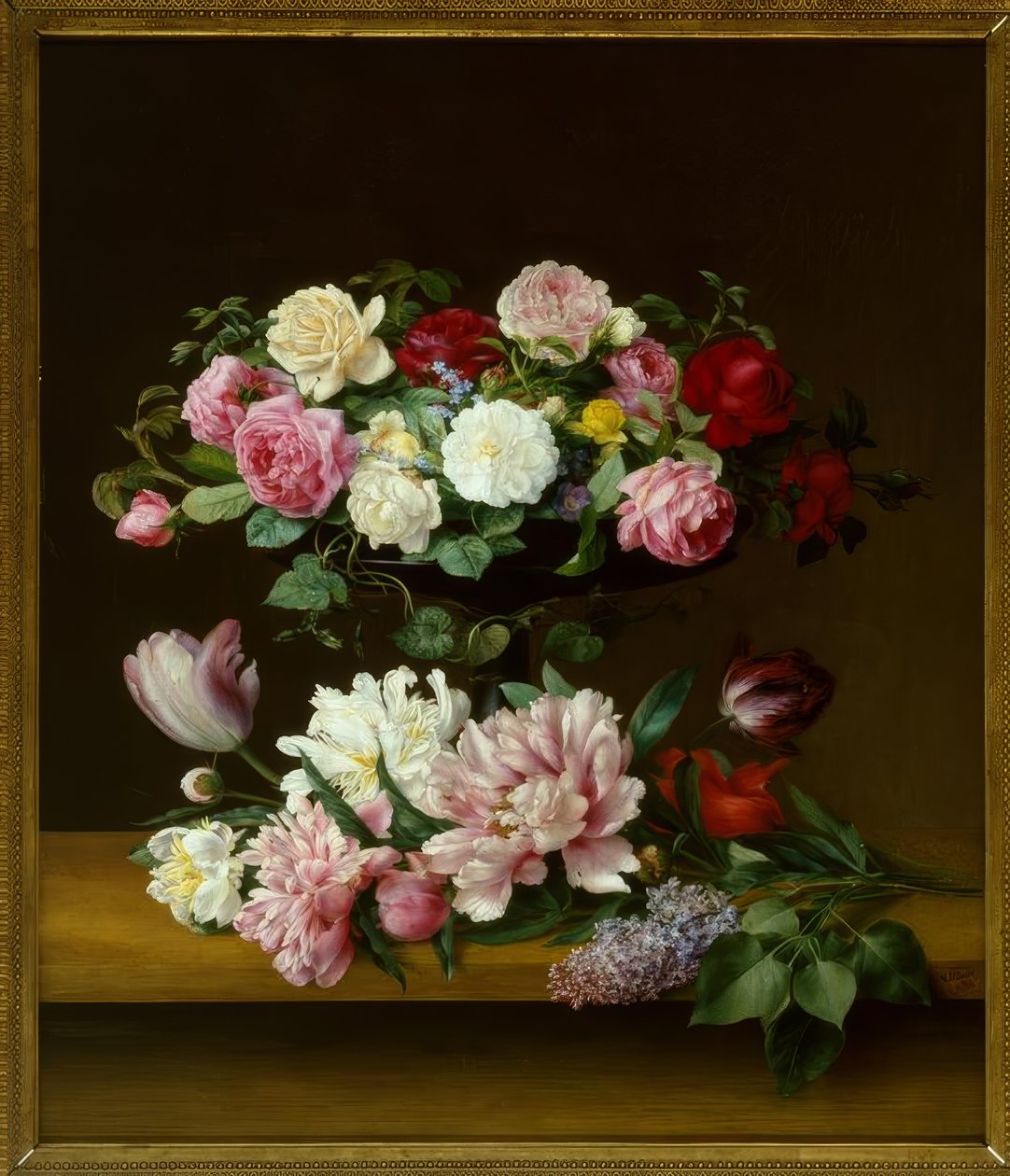 VJHoyer，花静物 作者 维尔赫姆·朱利叶斯·霍耶（Vilhelm Julius Hoyer）