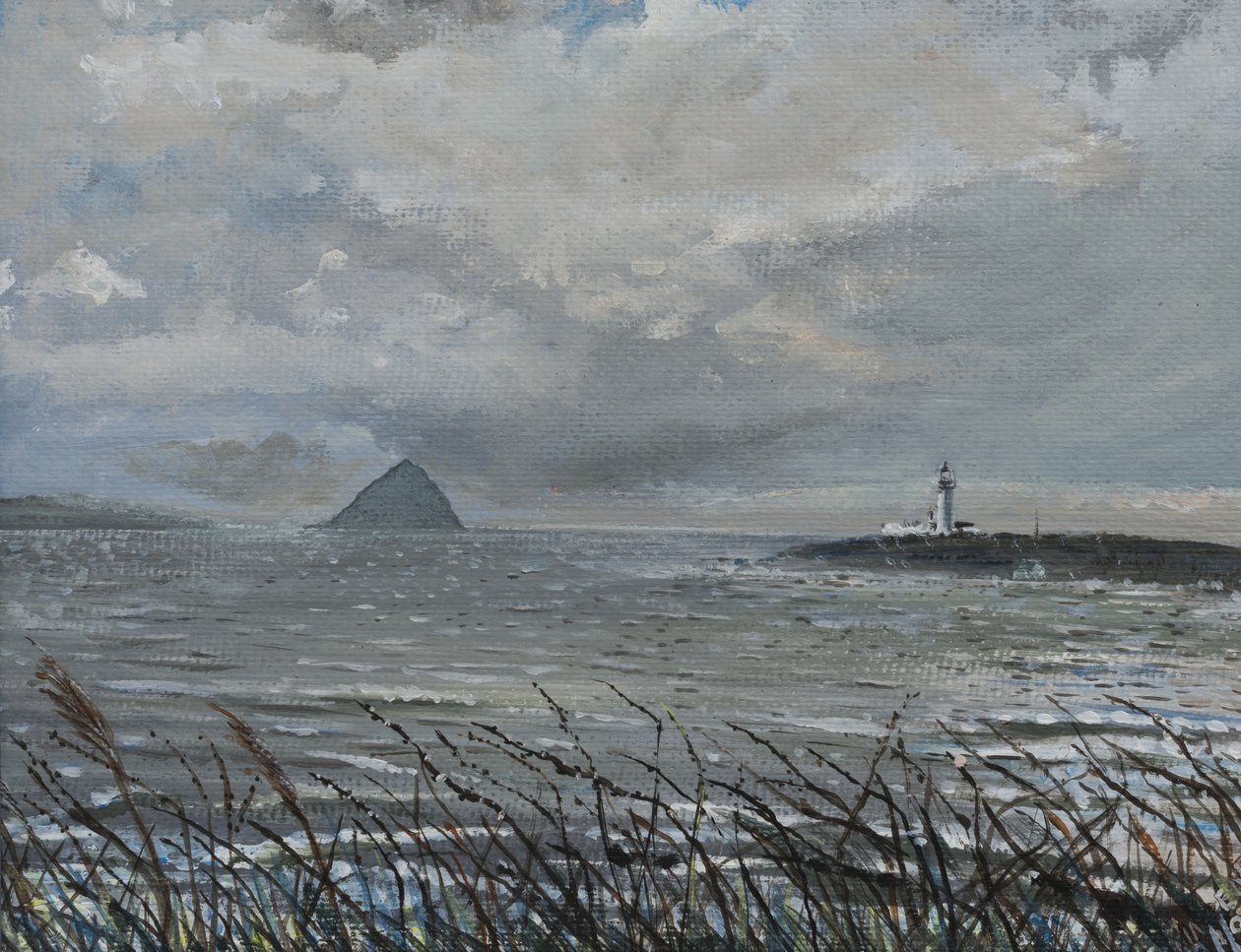 来自Arran的Ailsa Craig，2007年，（帆布板上的丙烯酸树脂） 作者 文森特·亚历山大·布斯