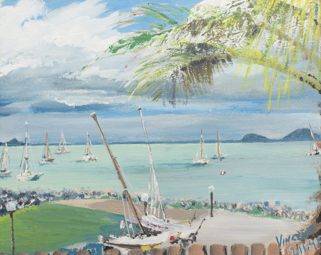 澳大利亚艾尔利海滩，1998年，（帆布板上的丙烯酸树脂） 作者 文森特·亚历山大·布斯
