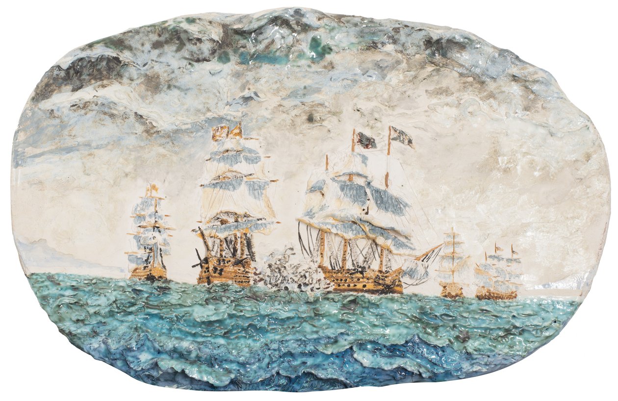 特拉法加战役1805年，1998年，（釉面瓷陶瓷） 作者 文森特·亚历山大·布斯