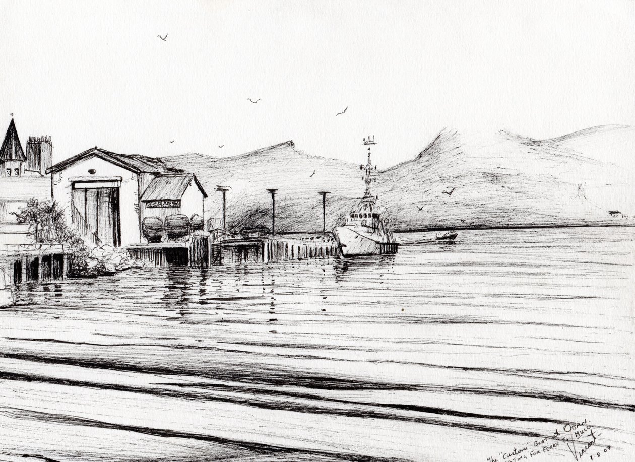 2007年奥本海关船（纸上墨水） 作者 文森特·亚历山大·布斯