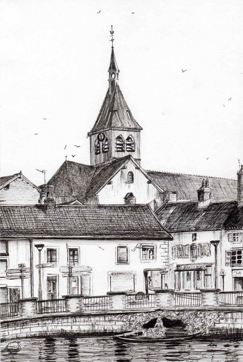 Laignes France，2007，（纸上墨水） 作者 文森特·亚历山大·布斯