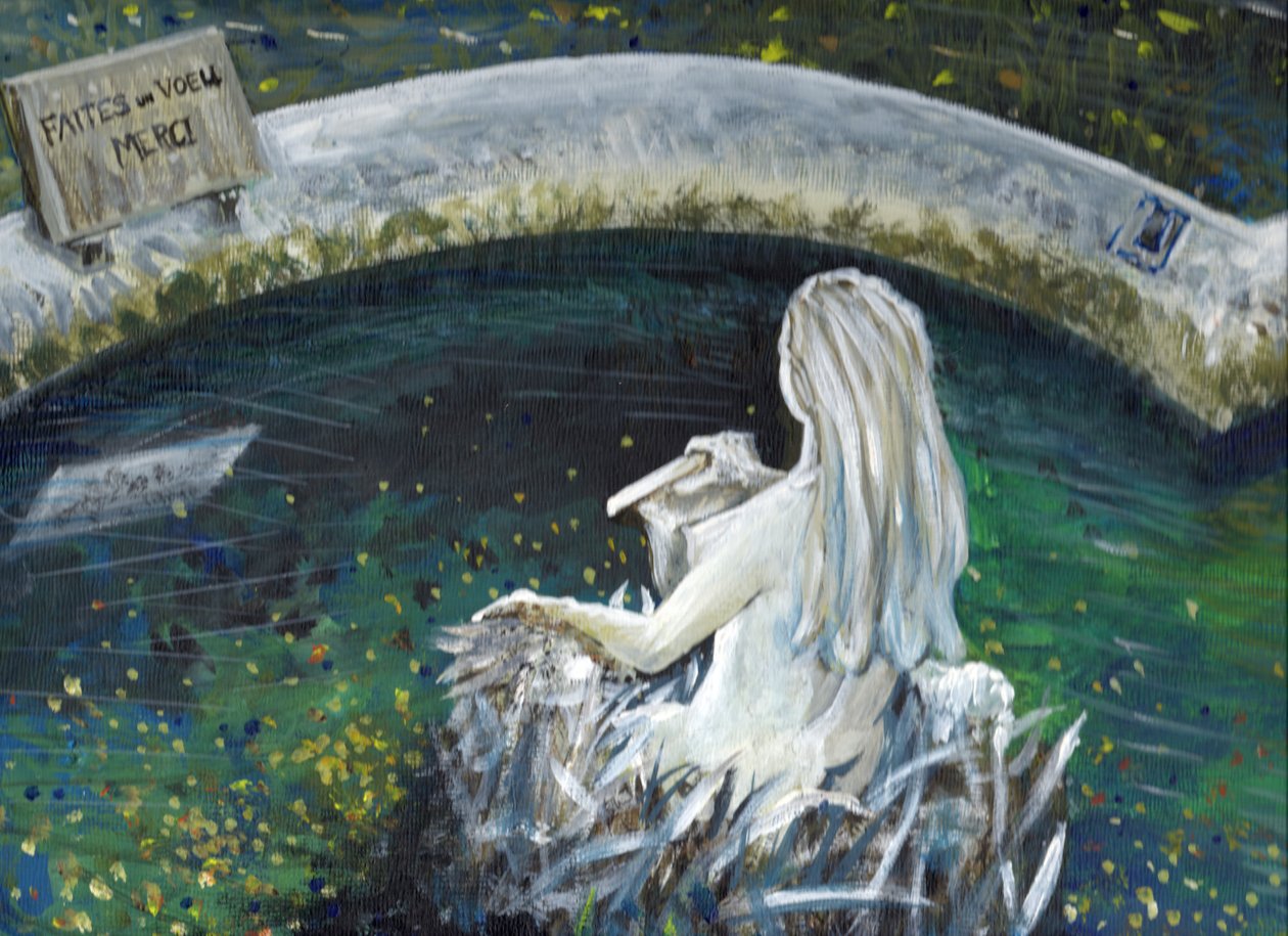 Laignes的美人鱼，2006年，（帆布板上的丙烯酸） 作者 文森特·亚历山大·布斯