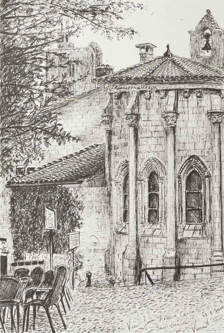 法国圣埃米利永，2010年，（纸上墨水） 作者 文森特·亚历山大·布斯