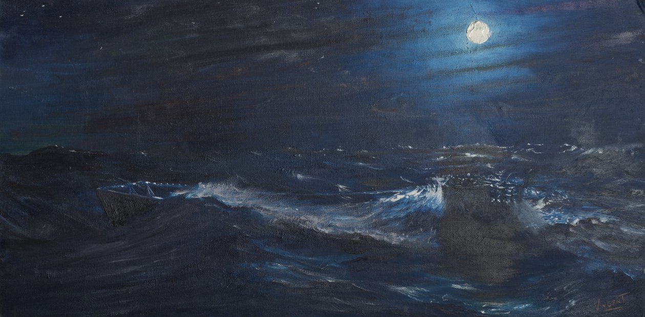 The Tell tale Moon，1995，（油画板） 作者 文森特·亚历山大·布斯